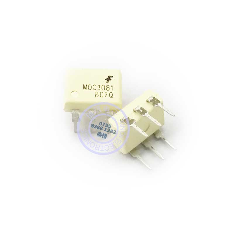 MOC3081 6-Pin DIP Random-Phase Triac Driver Output Optocoupler